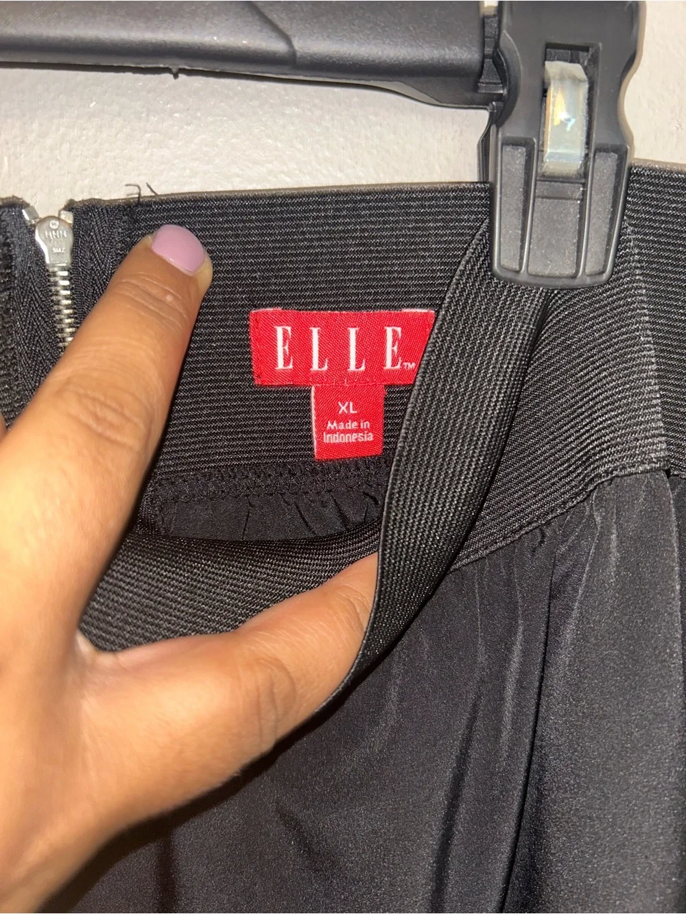 Elle Skirt - black layered flowy w/elastic waistband